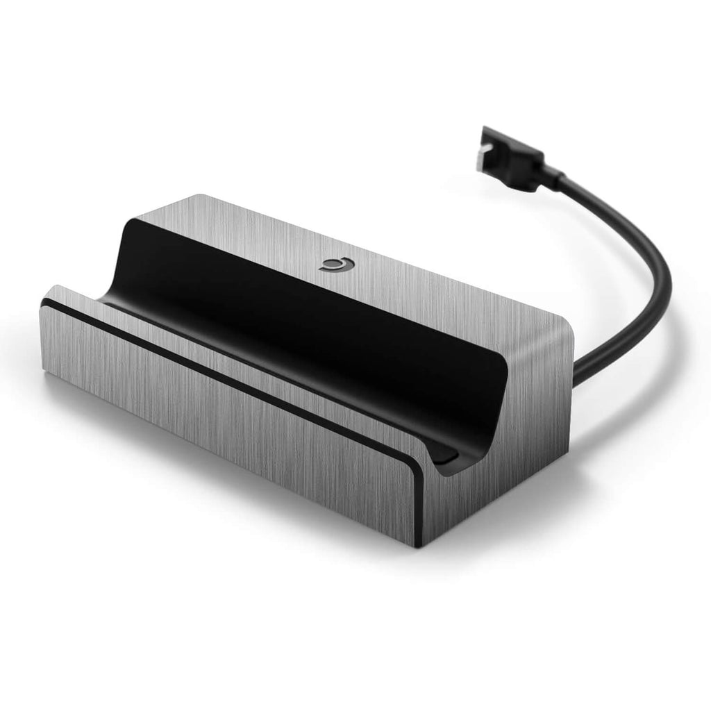 Steam Deck Docking Station Brushed titanium skins