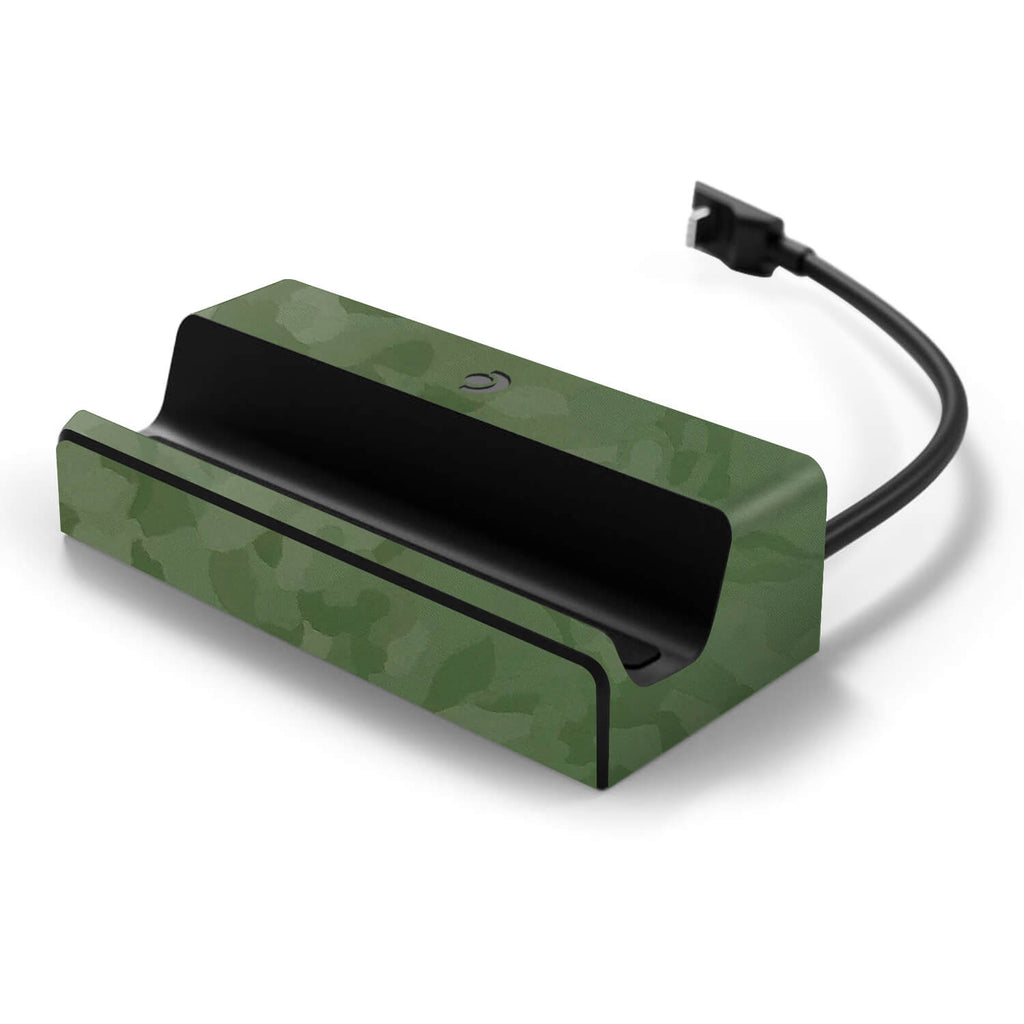 Steam Deck Docking Station Green camo skins