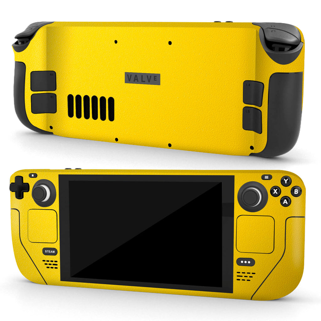 Steam Deck Textured matt yellow skins
