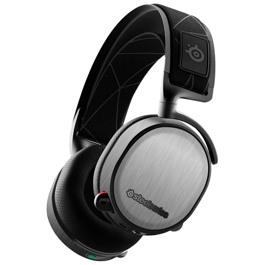 SteelSeries 7X Gaming Headset Brushed Titanium Skins