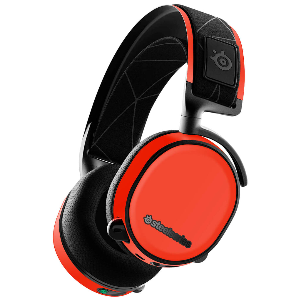 SteelSeries 7X Gaming Headset Dragon Red Gloss Skins