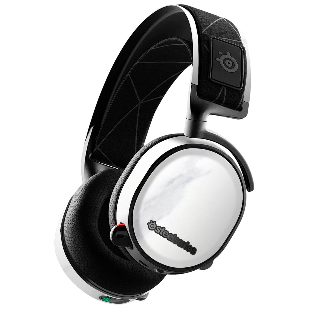SteelSeries 7X Gaming Headset White Marble Skins
