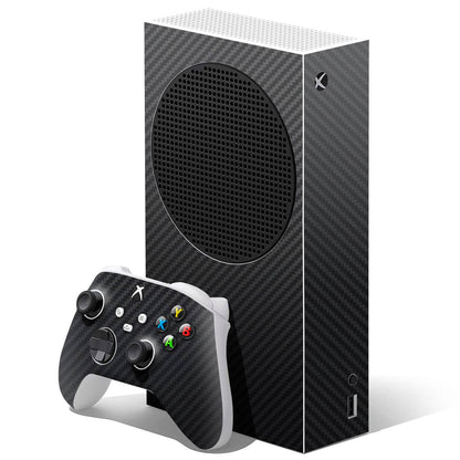 Xbox Series S Black Carbon Fibre Skins