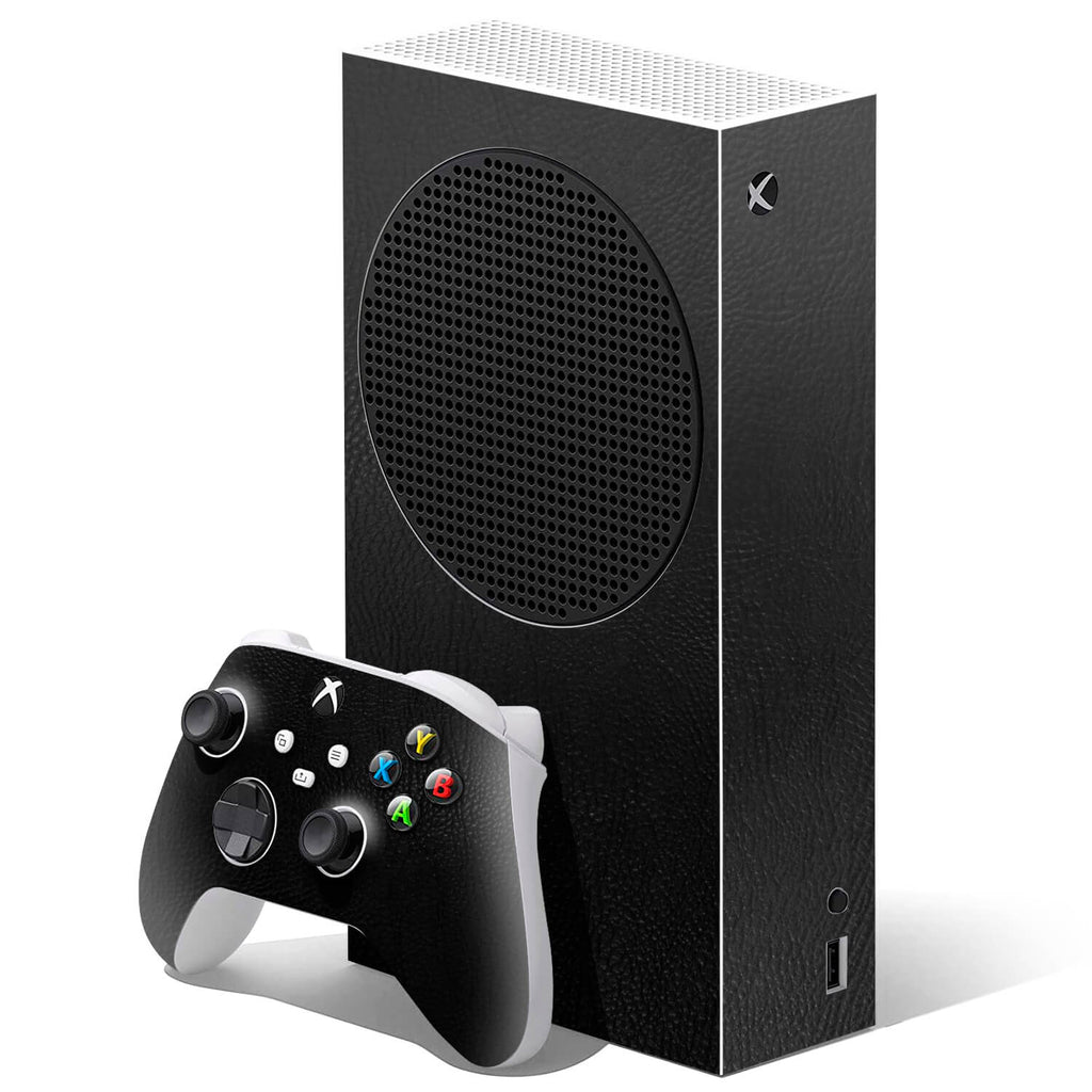 Xbox Series S Black Leather Skins