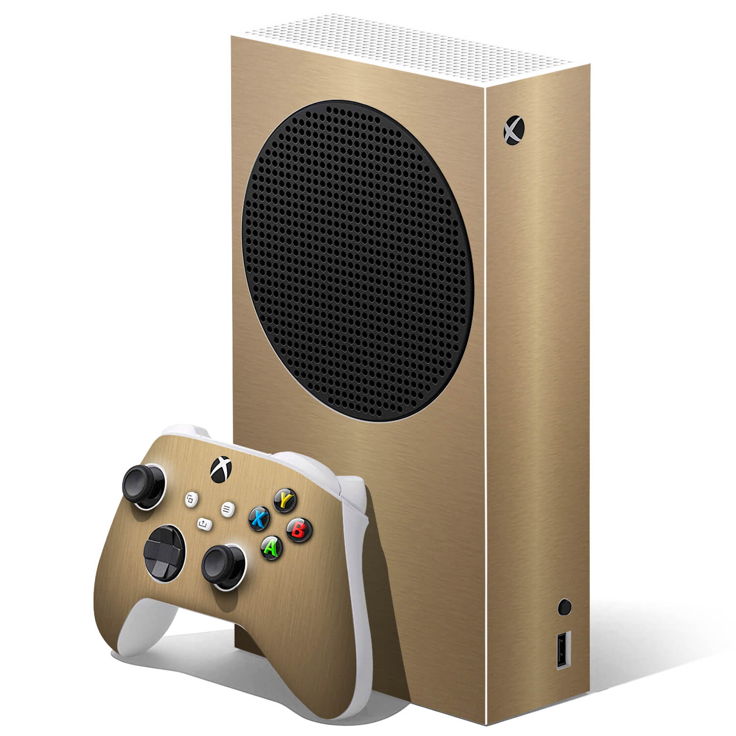 Xbox Series S Brushed Gold Skins
