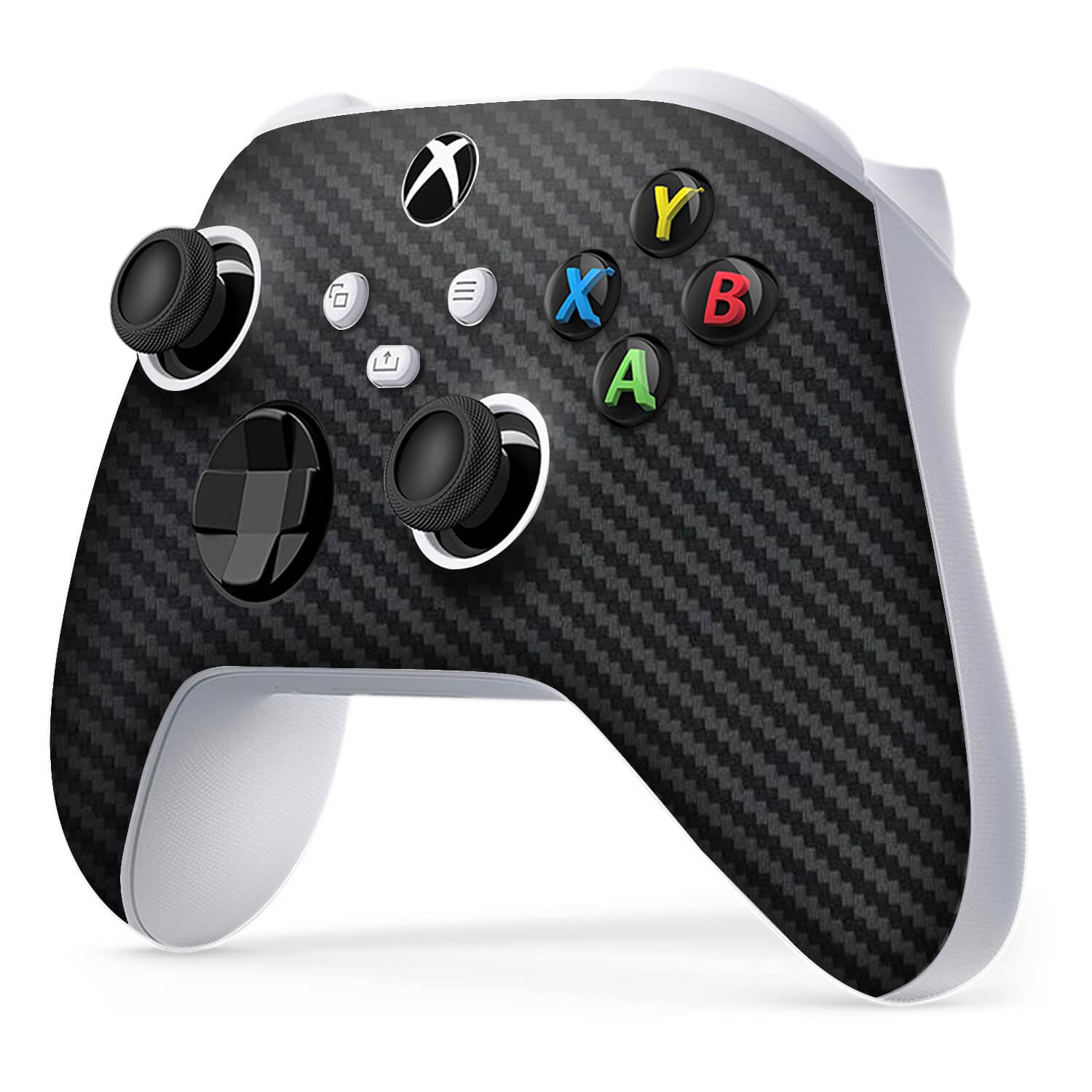Xbox Series S Controller Black Carbon Fibre Skins