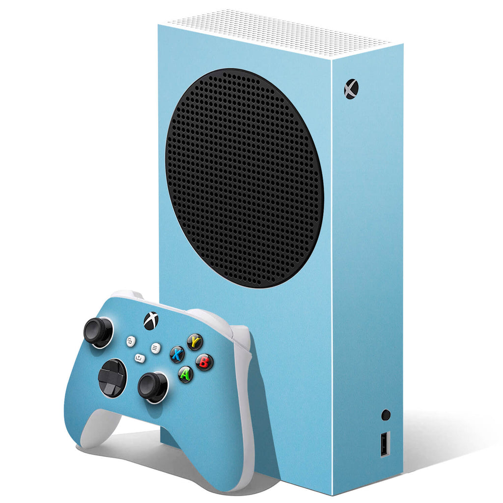 Xbox Series S Textured Matt Light Blue Skins