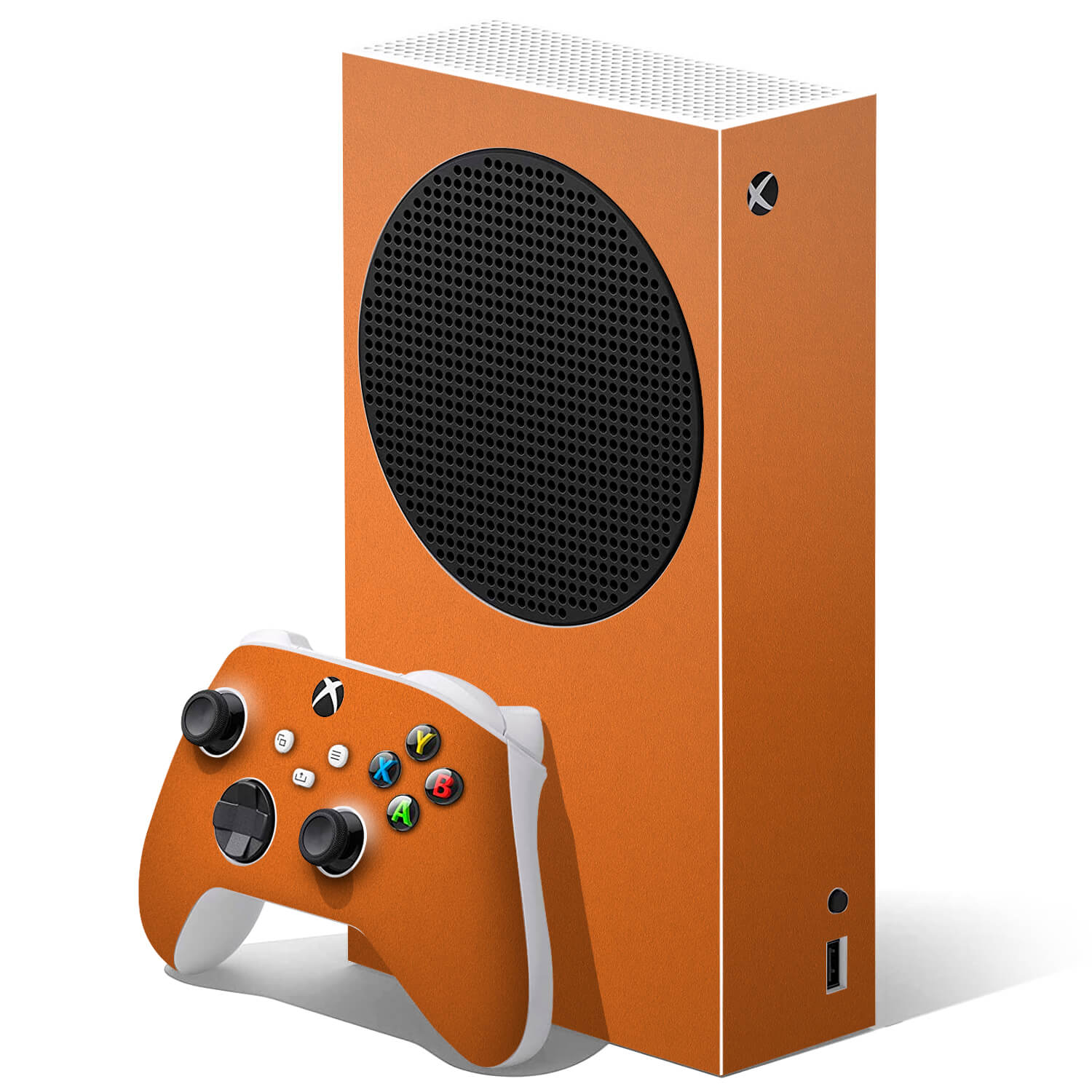 Xbox Series S Textured Matt Orange Skins