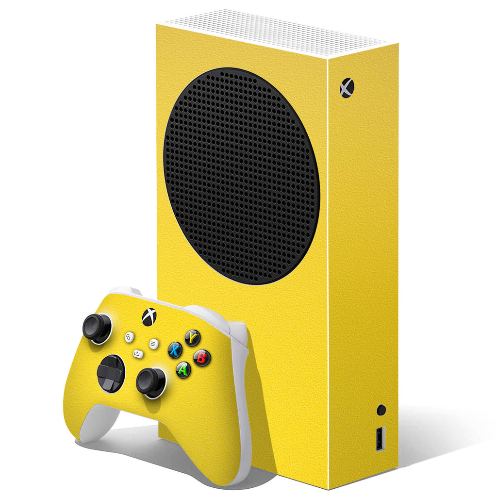Xbox Series S Textured Matt Yellow Skins