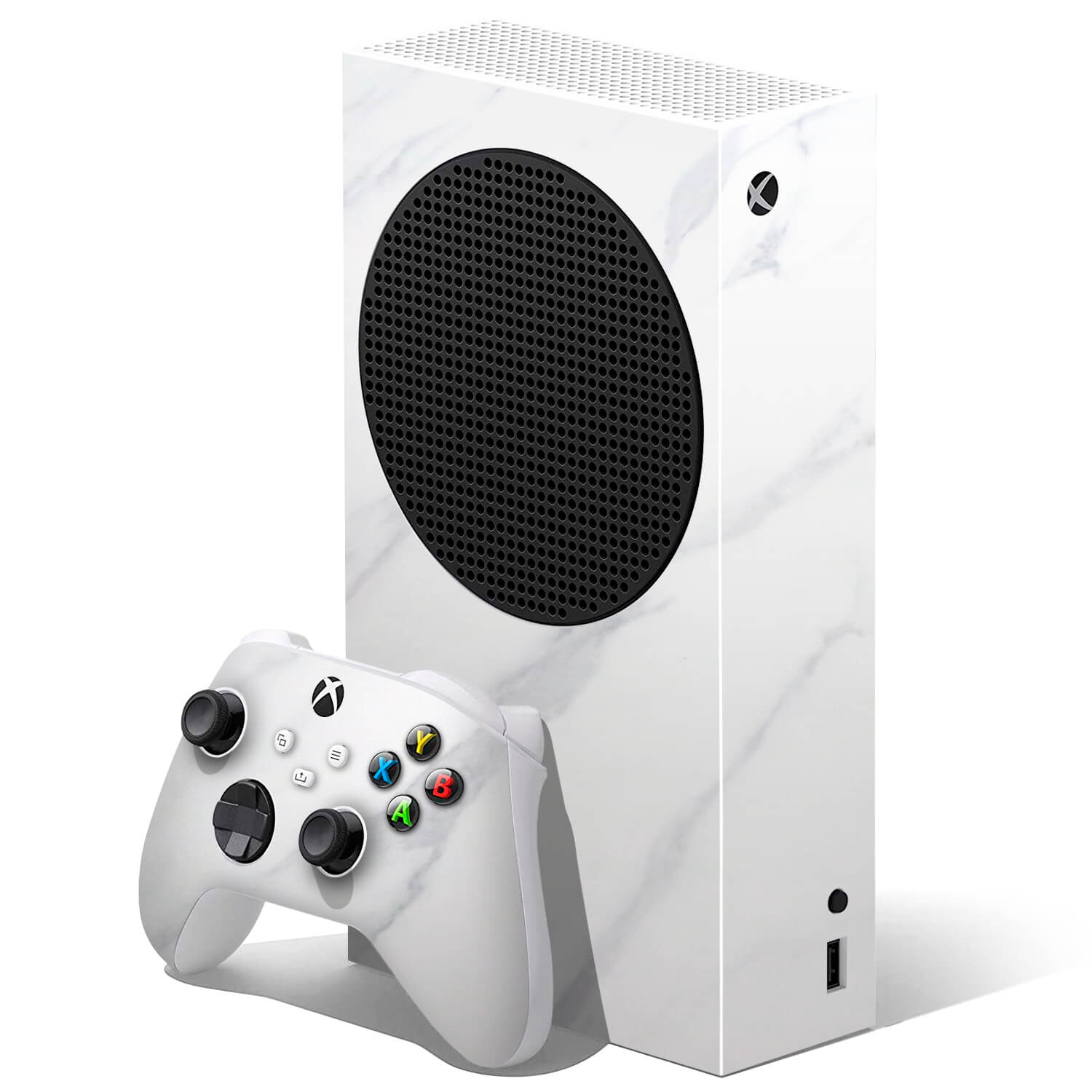 Xbox Series S White Marble Skins