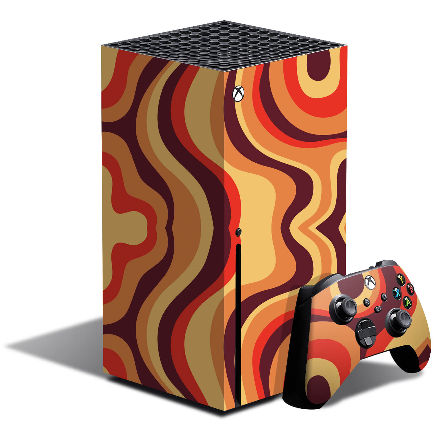 Xbox Series X Abstract lava skins