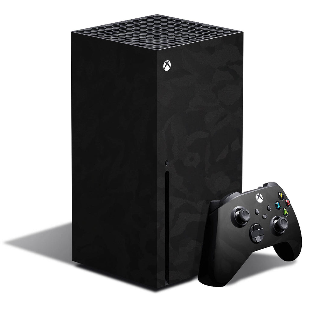 Xbox Series X Black Camo Skins