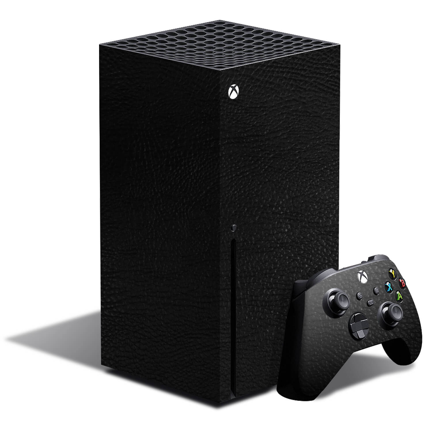 Xbox Series X Black Leather Skins
