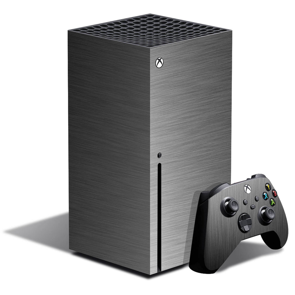 Xbox Series X Brushed Titanium Skins