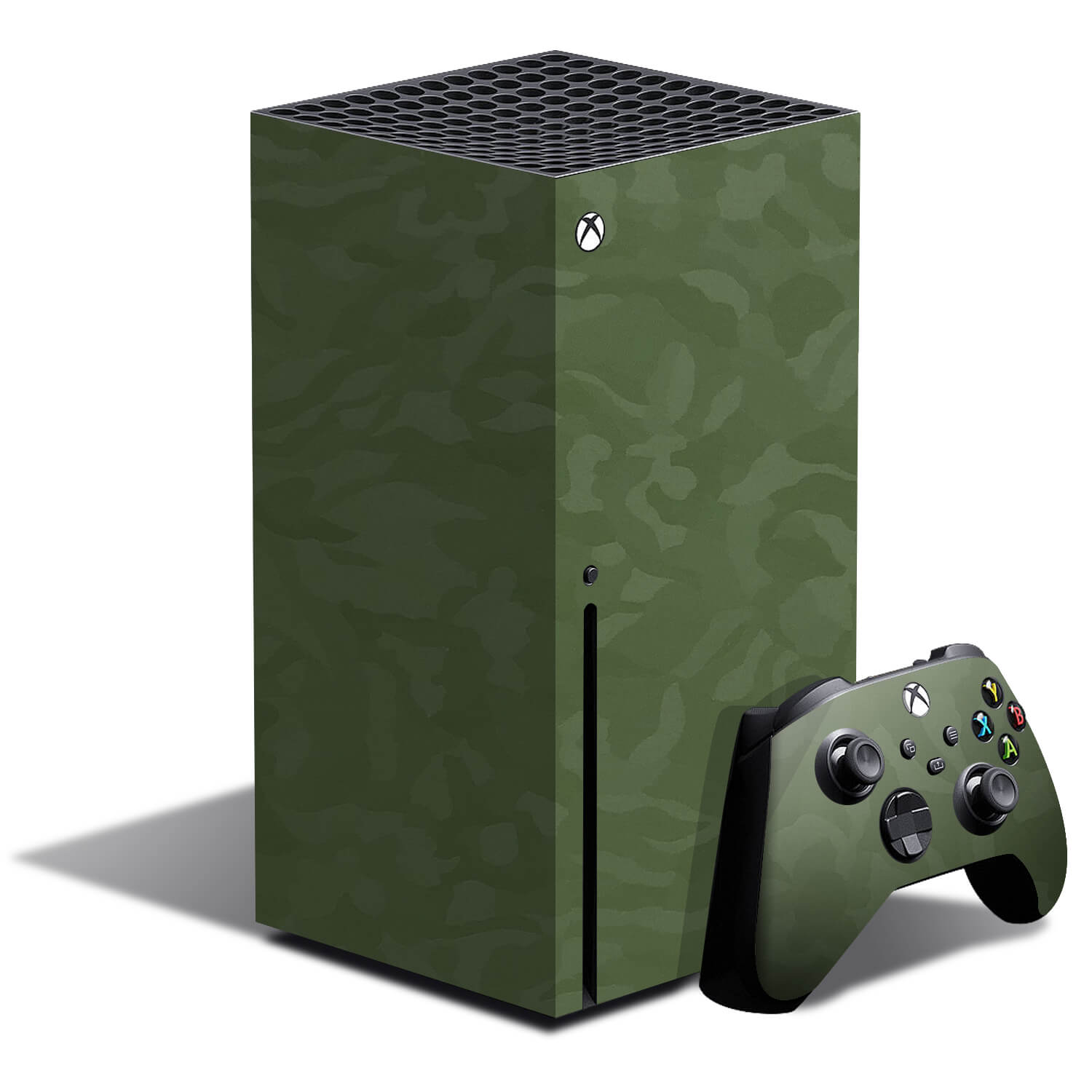 Xbox Series X Green Camo Skins
