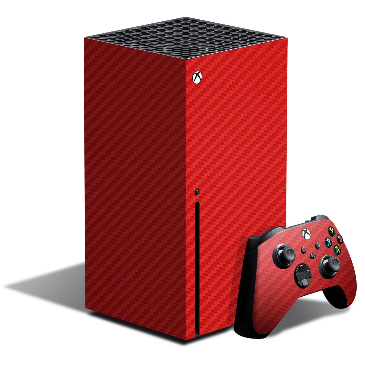 Xbox Series X Red Carbon Fibre Skins