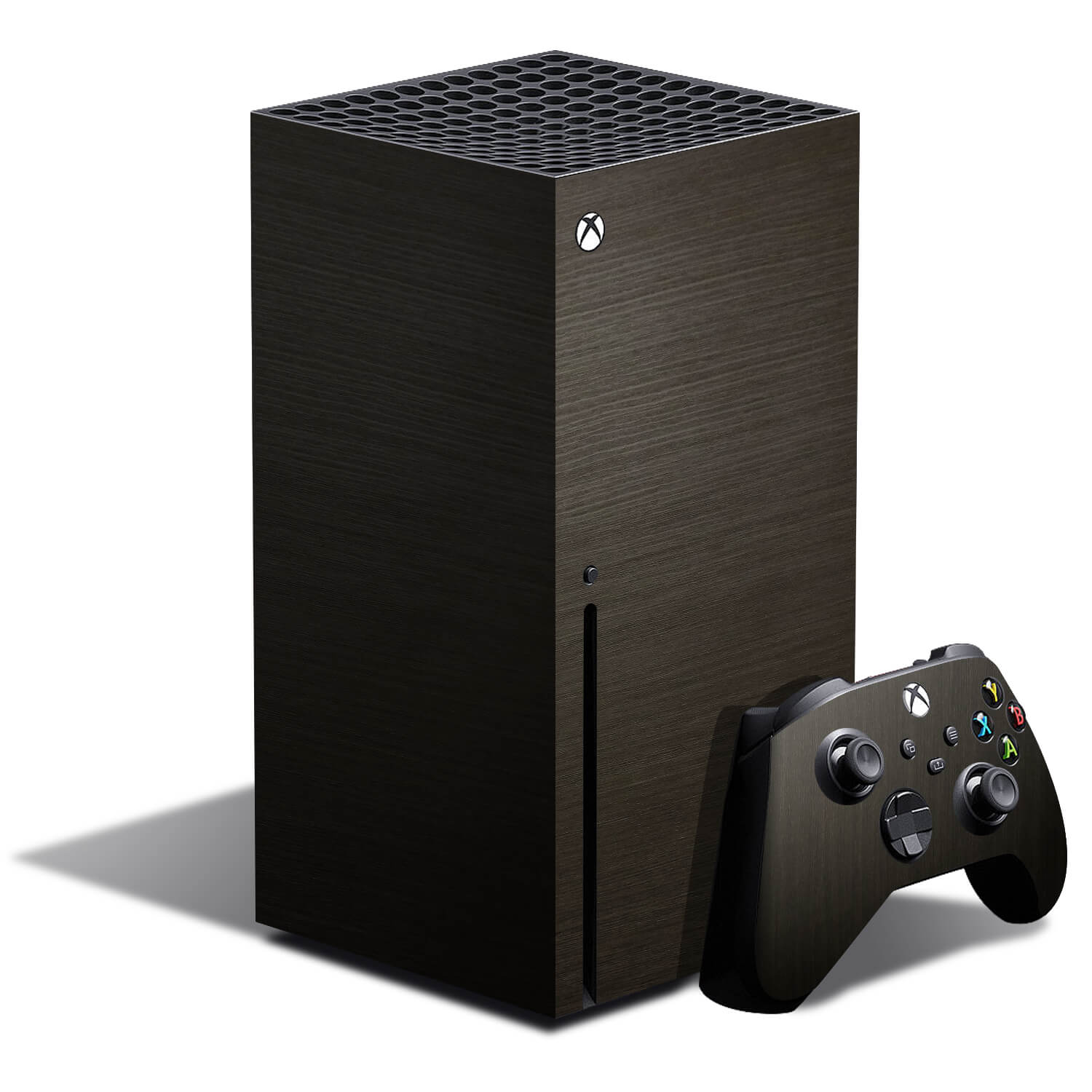 Xbox Series X Silverblack Wood Skins