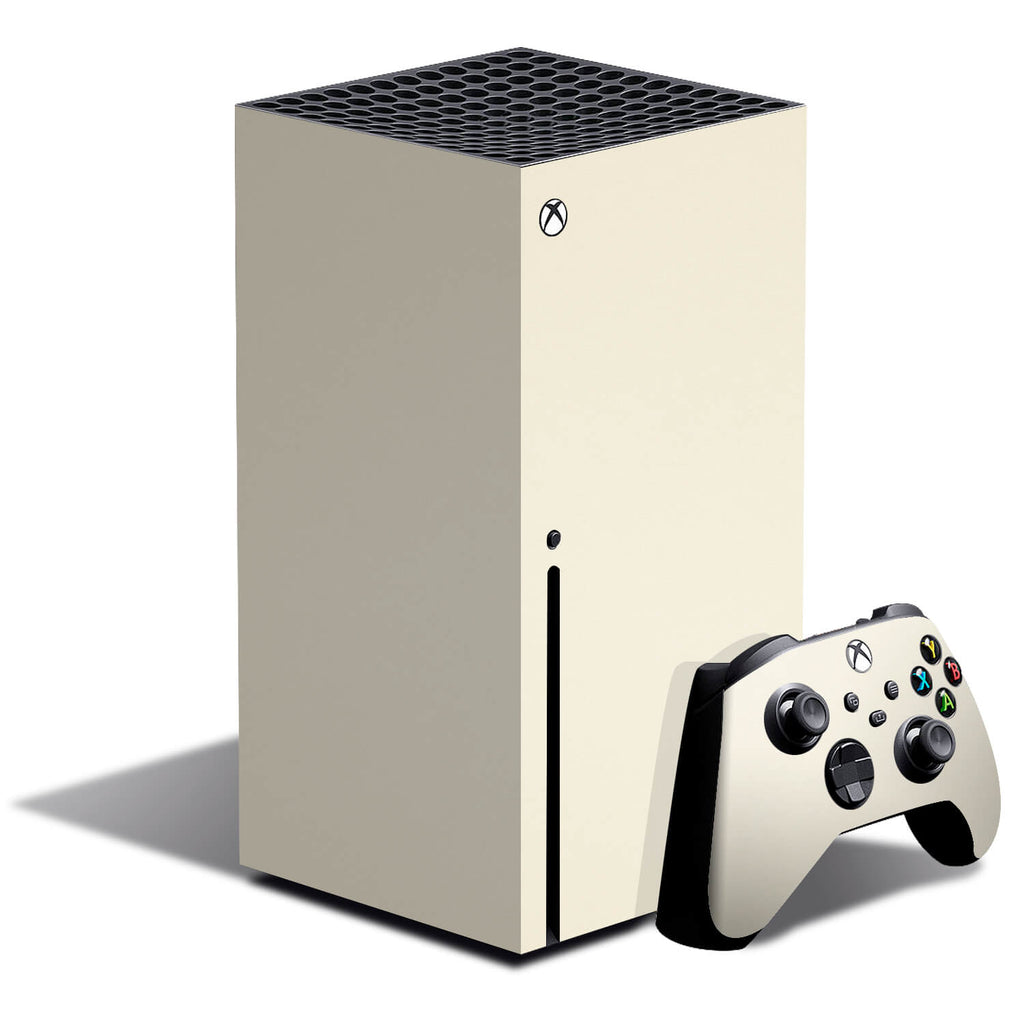 Xbox Series X Textured Matt Cream Skins