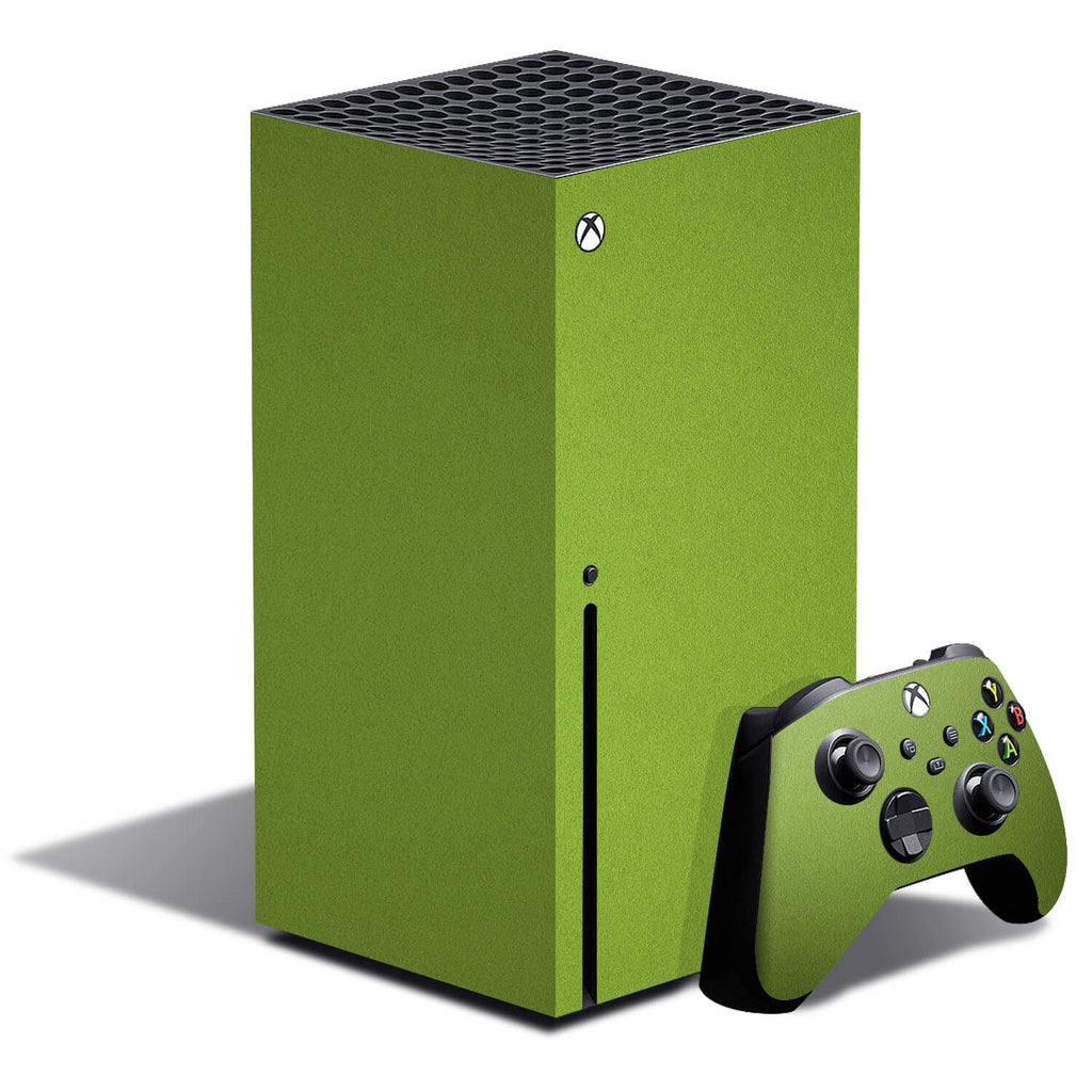 Xbox Series X Textured Matt Green Skins