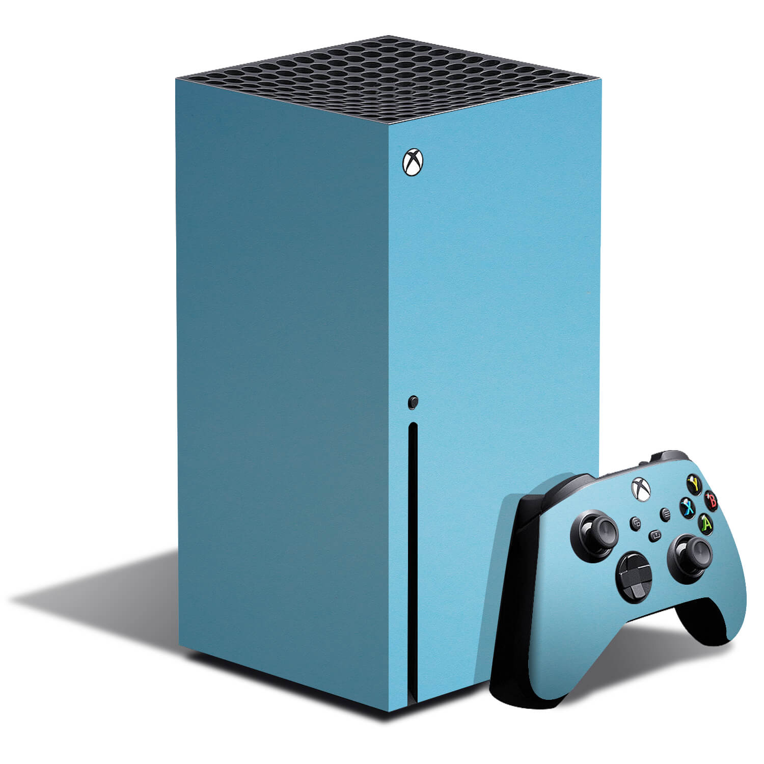 Xbox Series X Textured Matt Light Blue Skins