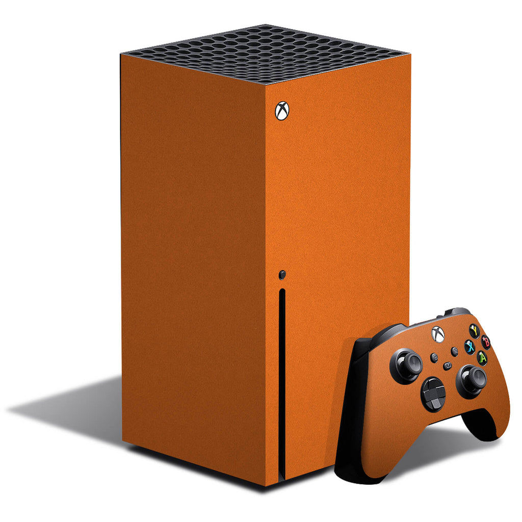 Xbox Series X Textured Matt Orange Skins