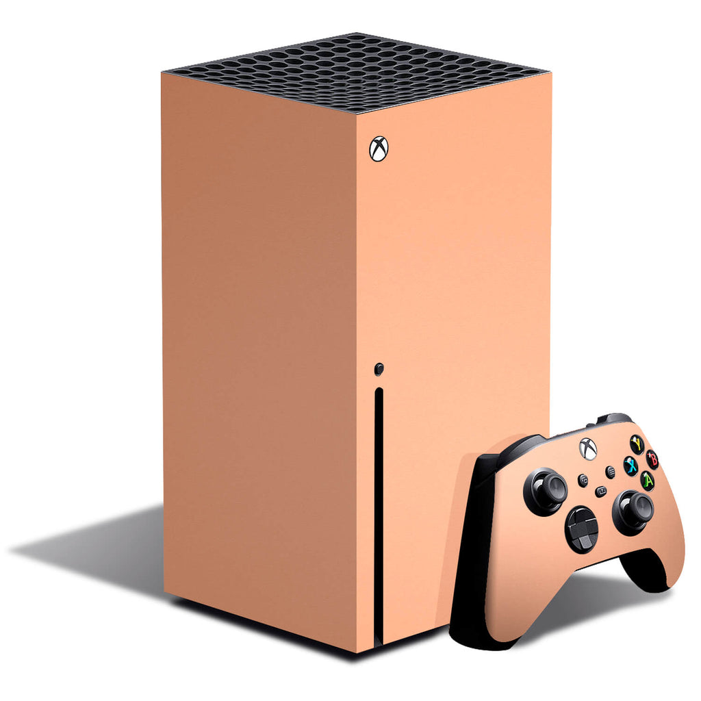 Xbox Series X Textured Matt Peach Skins