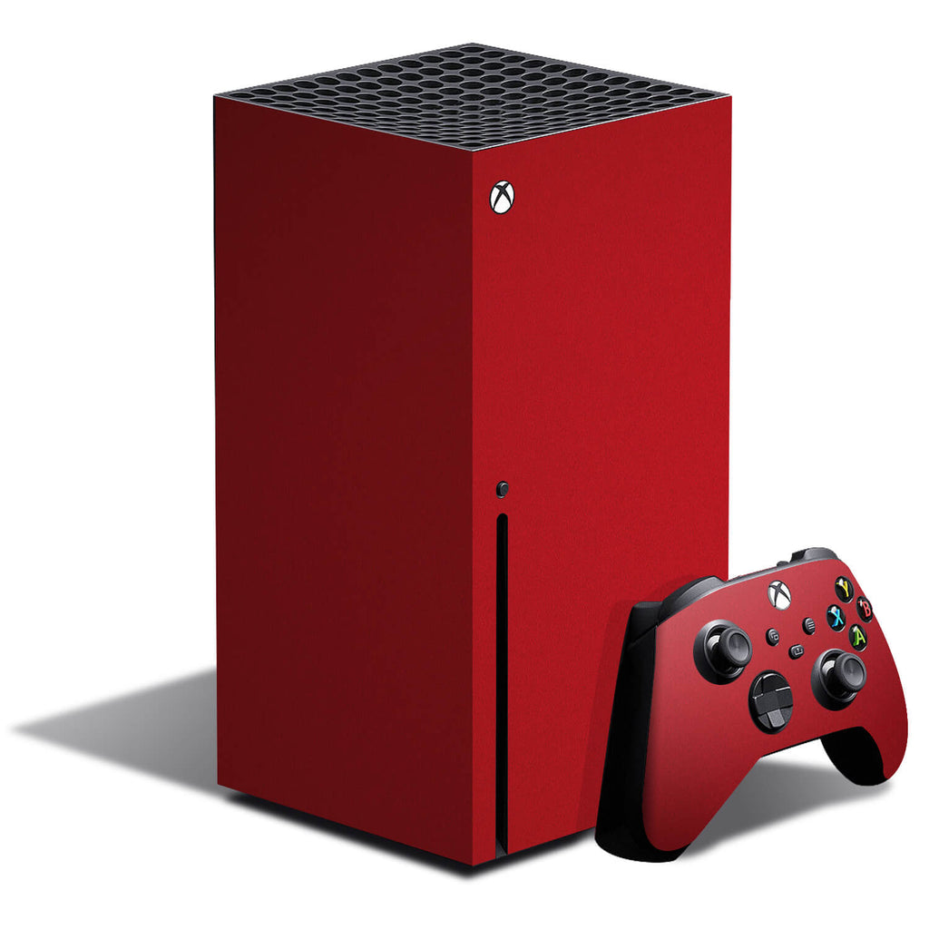 Xbox Series X Textured Matt Red Skins
