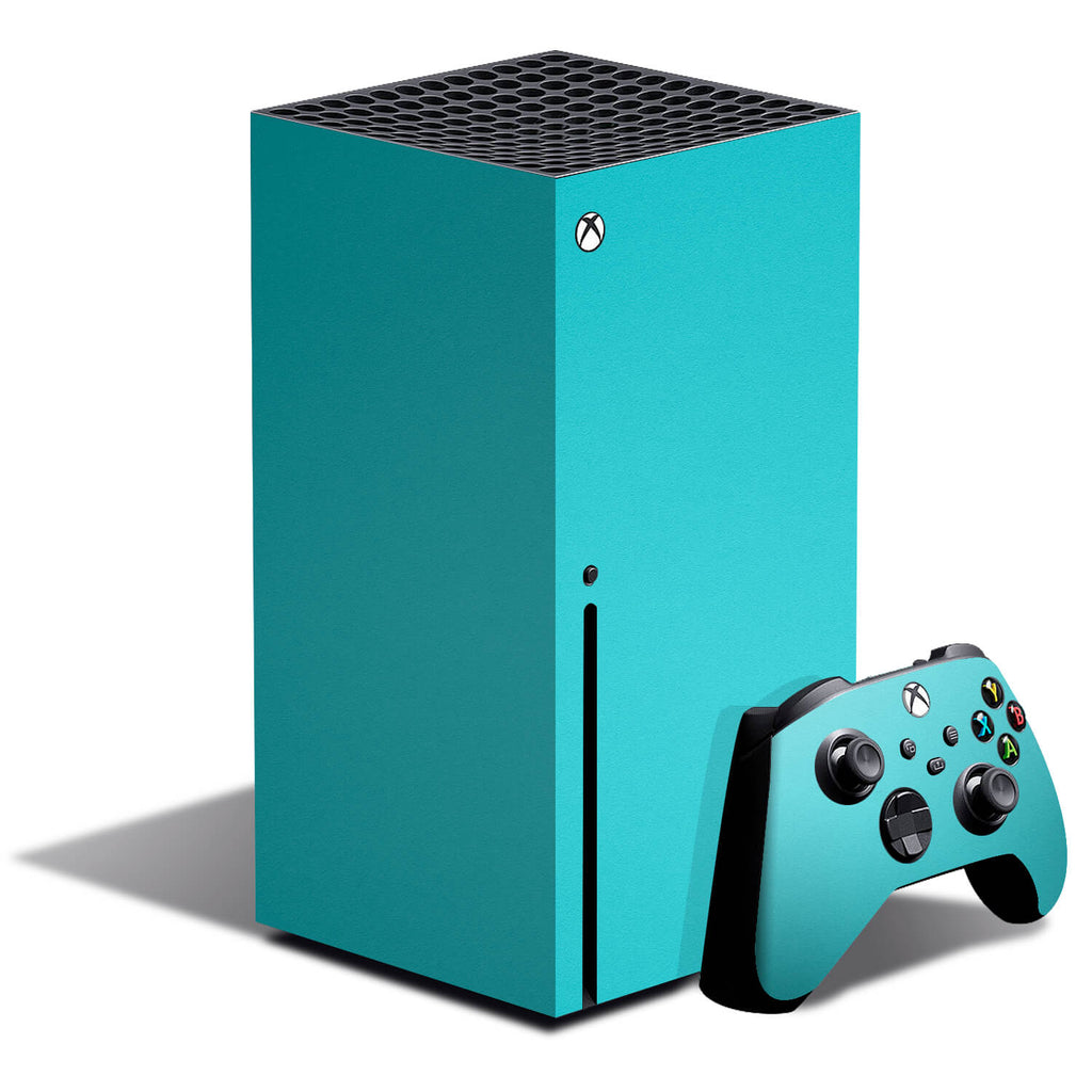Xbox Series X Textured Matt Turquoise Skins