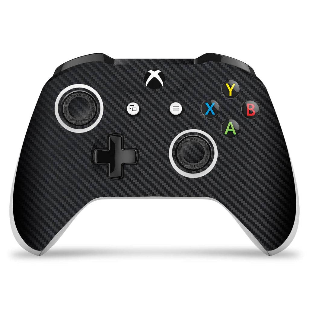 Xbox One S Controller Black Carbon Fibre Skin