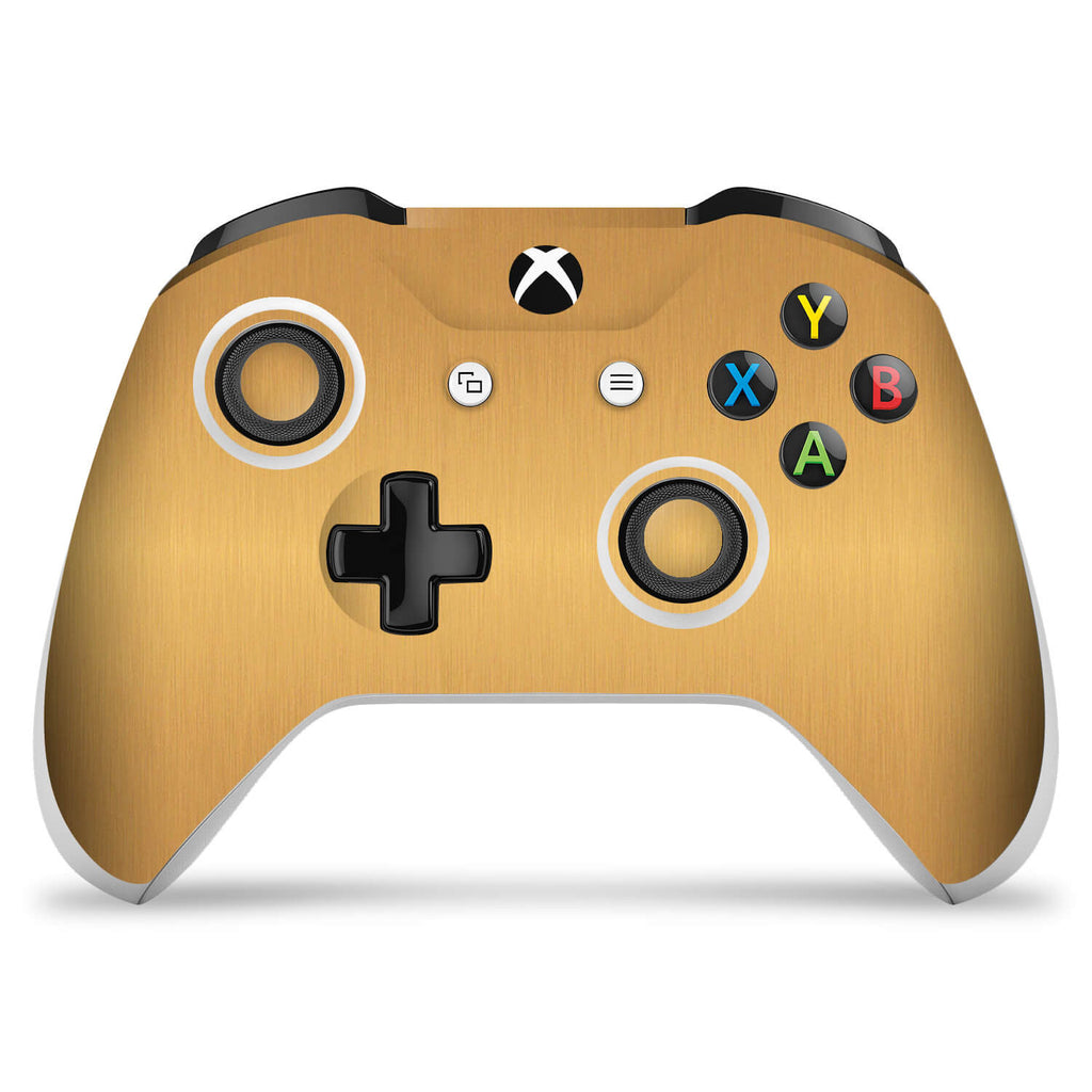 Xbox One S Controller Brushed Gold Skin