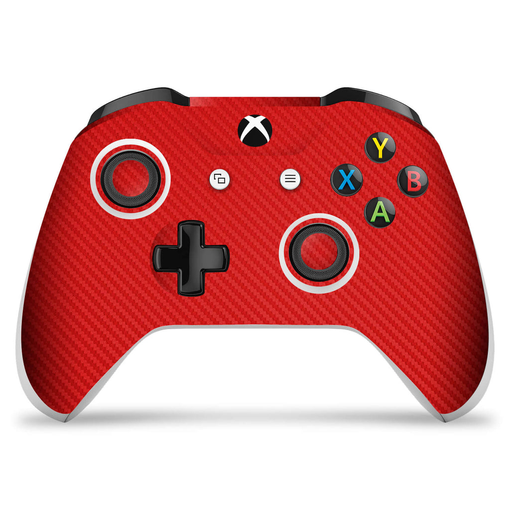 Xbox One S Controller Red Carbon Fibre Skin