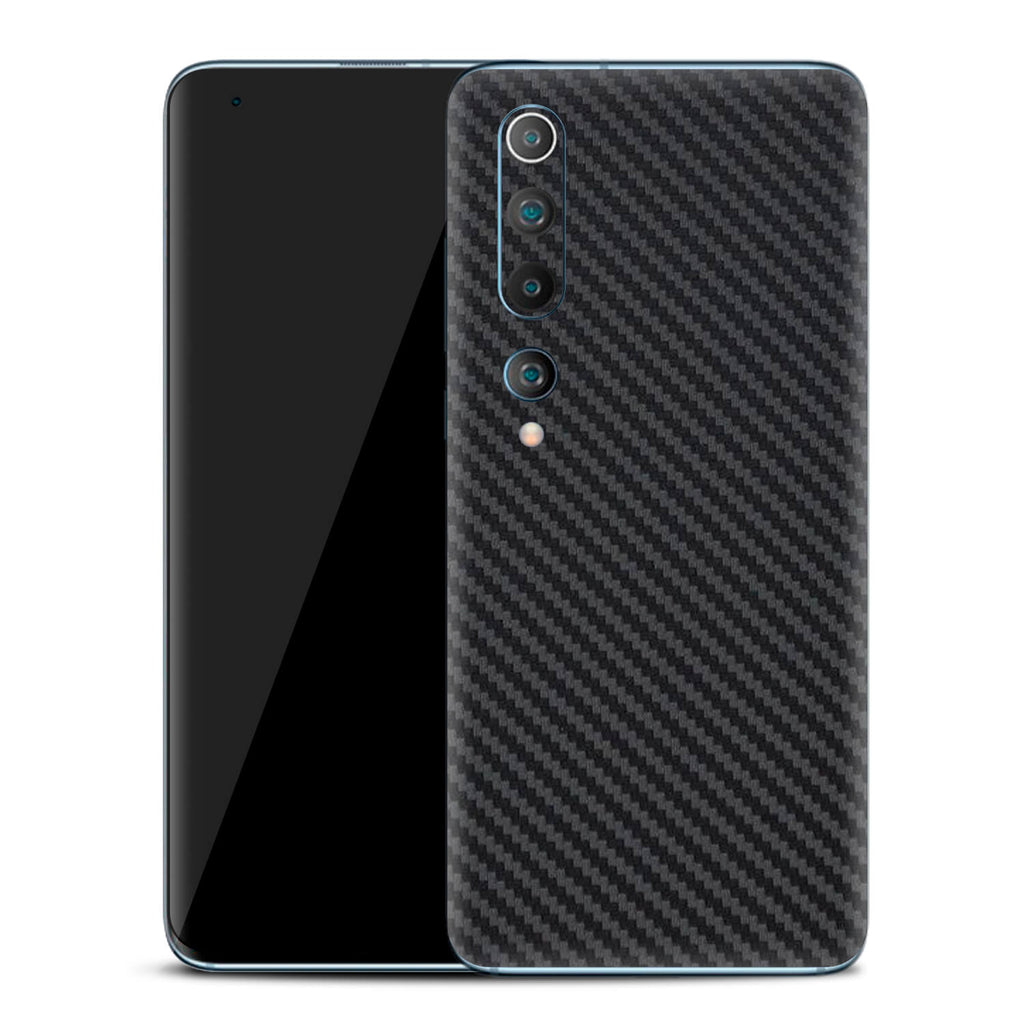 Xiaomi Mi 10 Black Carbon Fibre Skins