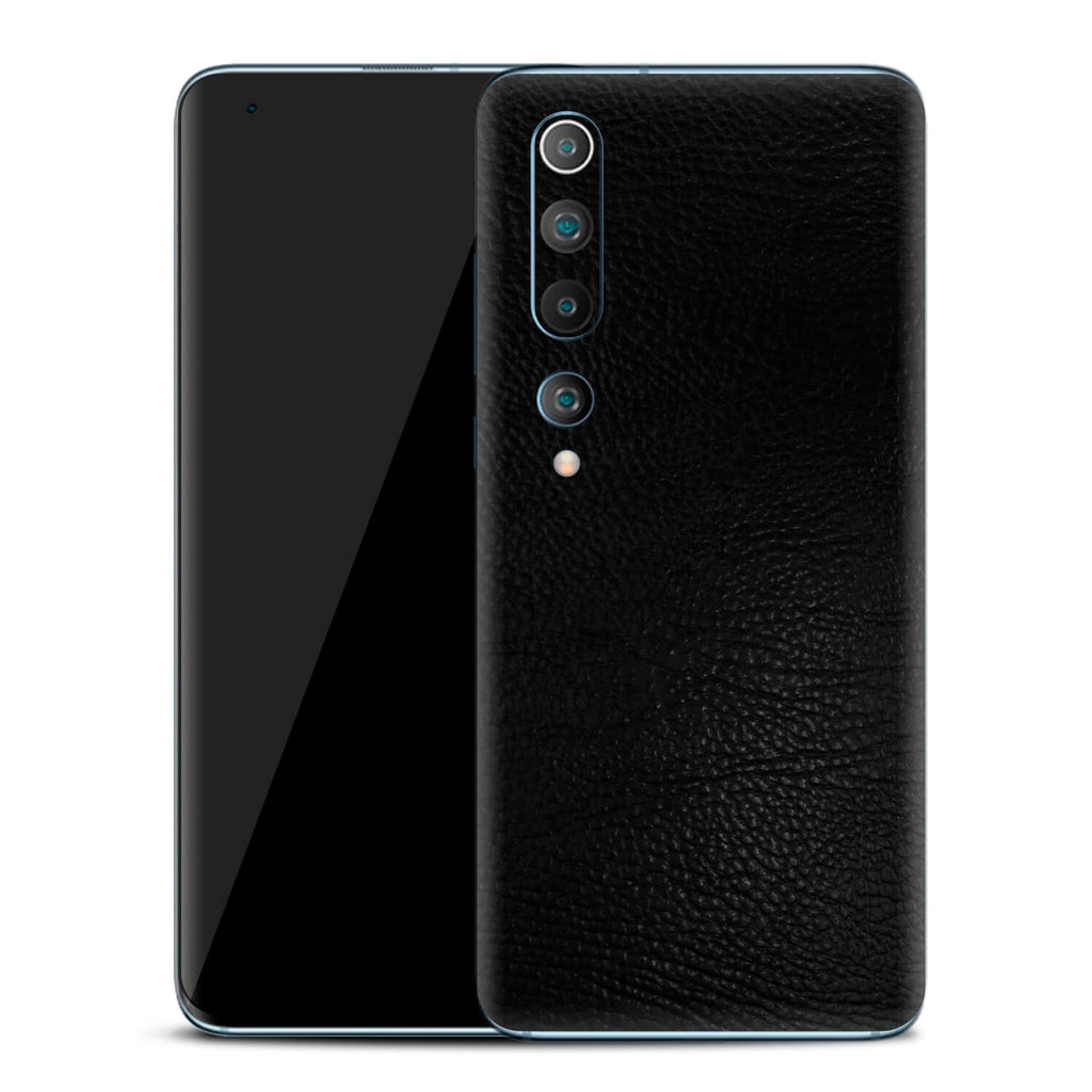 Xiaomi Mi 10 Black Leather Skins