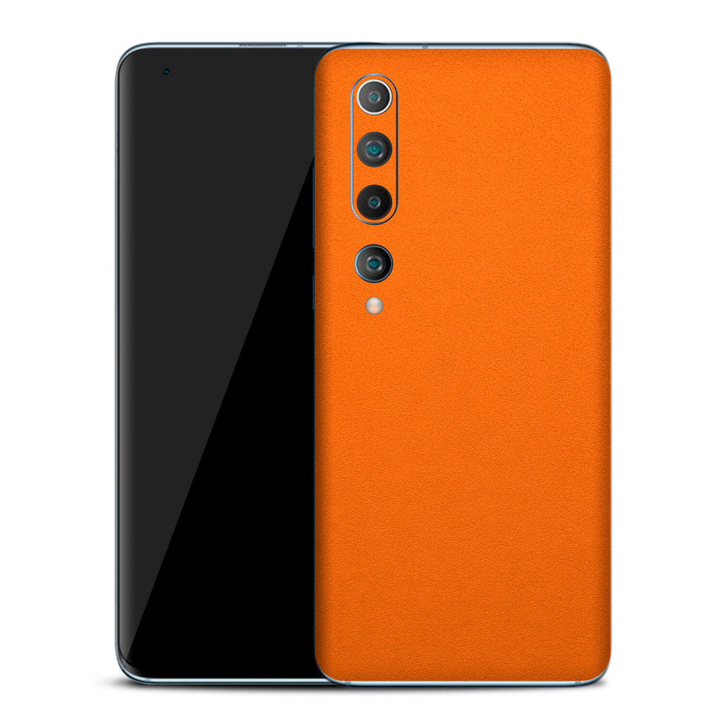 Xiaomi Mi 10 Textured Matt Orange Skins