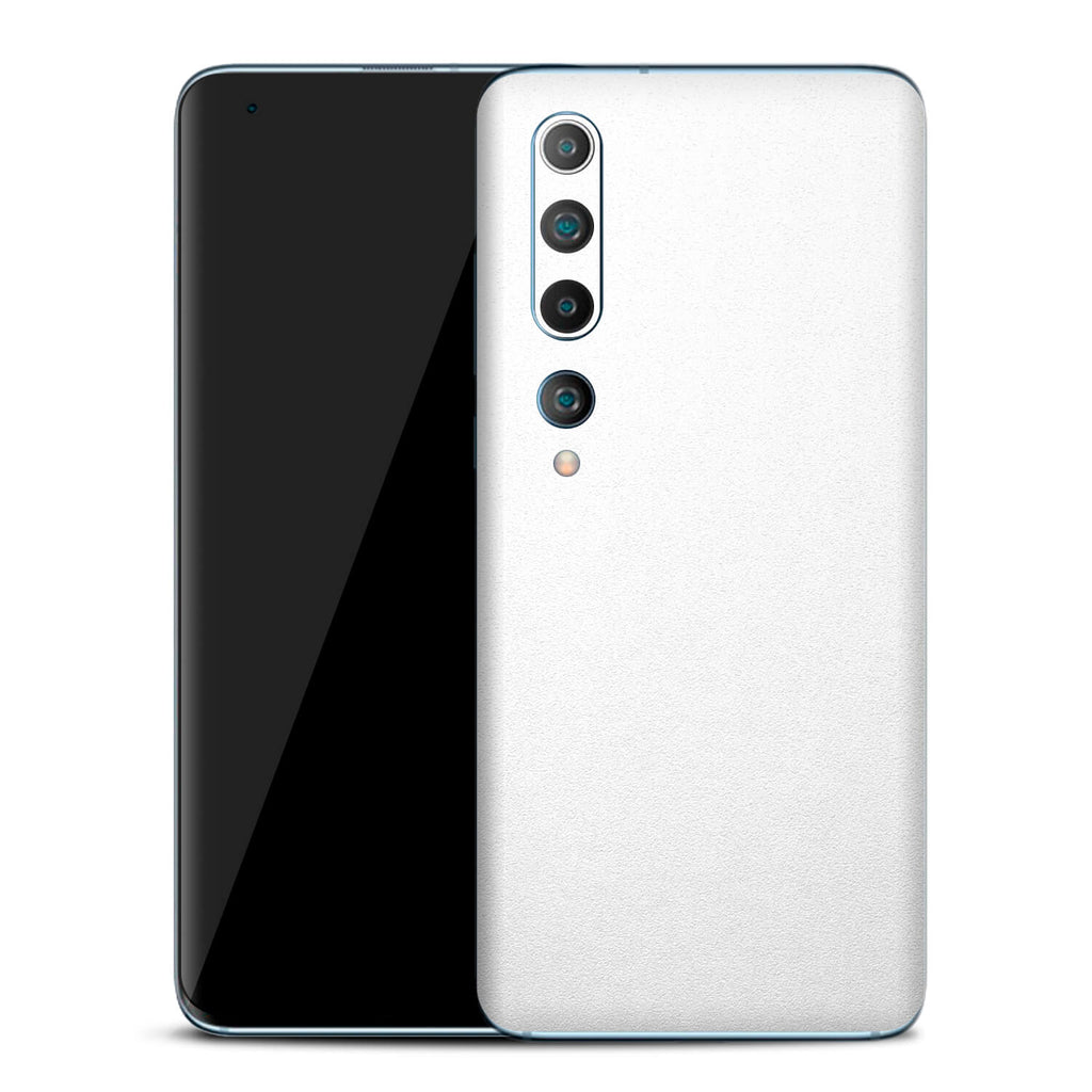 Xiaomi Mi 10 Textured Matt White Skins