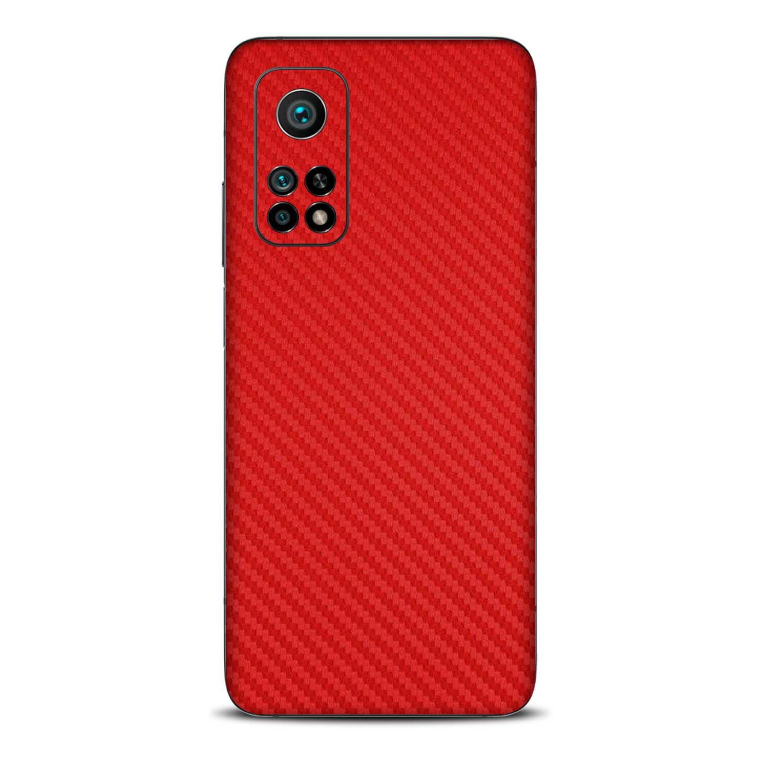 Xiaomi Mi 10T Red Carbon Fibre Skins