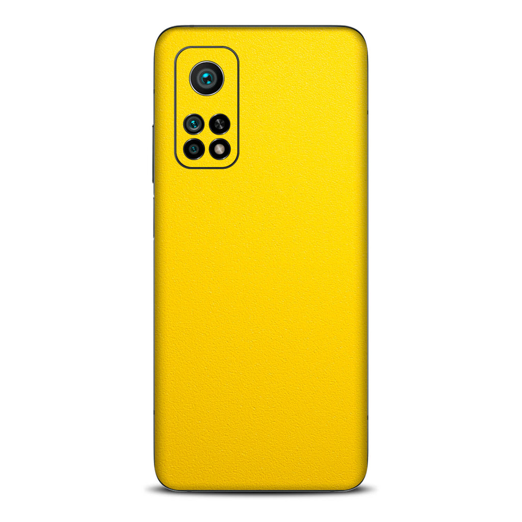 Xiaomi Mi 10T Textured Matt Yellow Skins