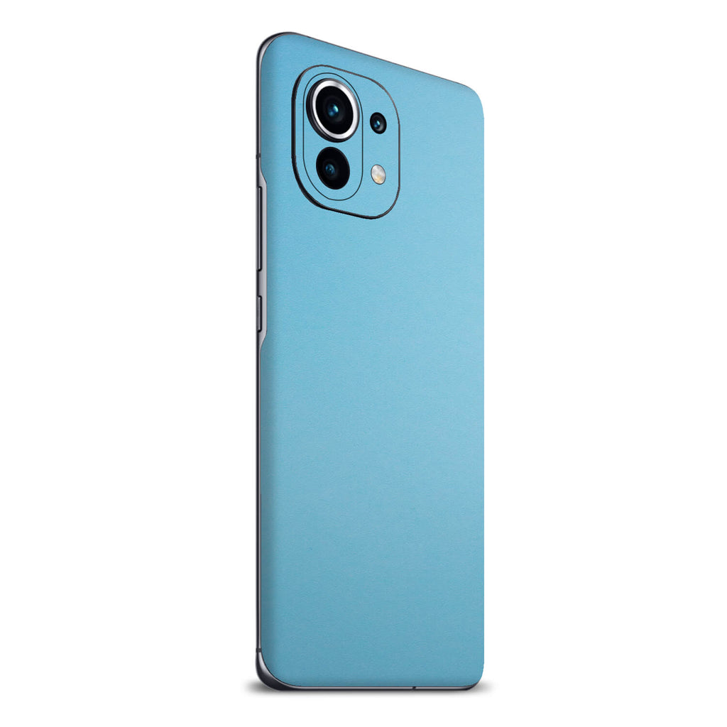 Xiaomi Mi 11 Lite Textured Matt Light Blue Skins