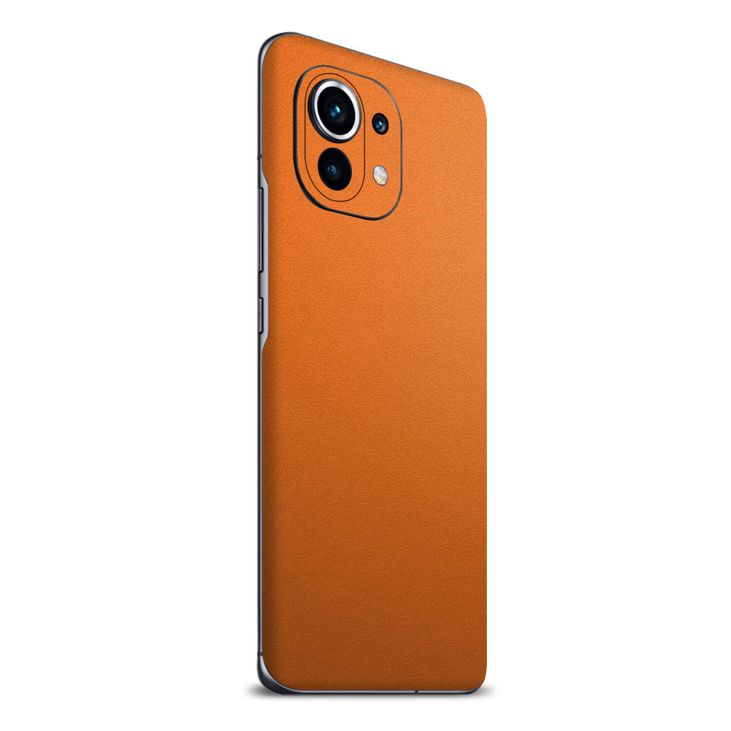 Xiaomi Mi 11 Lite Textured Matt Orange Skins