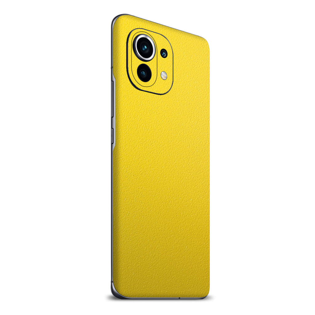Xiaomi Mi 11 Textured Matt Yellow Skins