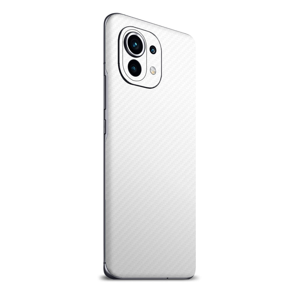 Xiaomi Mi 11 Lite White Carbon Fibre Skins