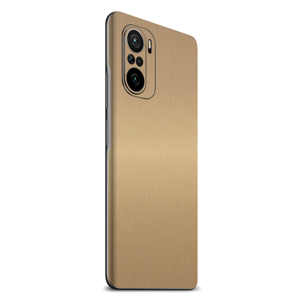 Xiaomi Pocophone F3 Brushed Gold Skins