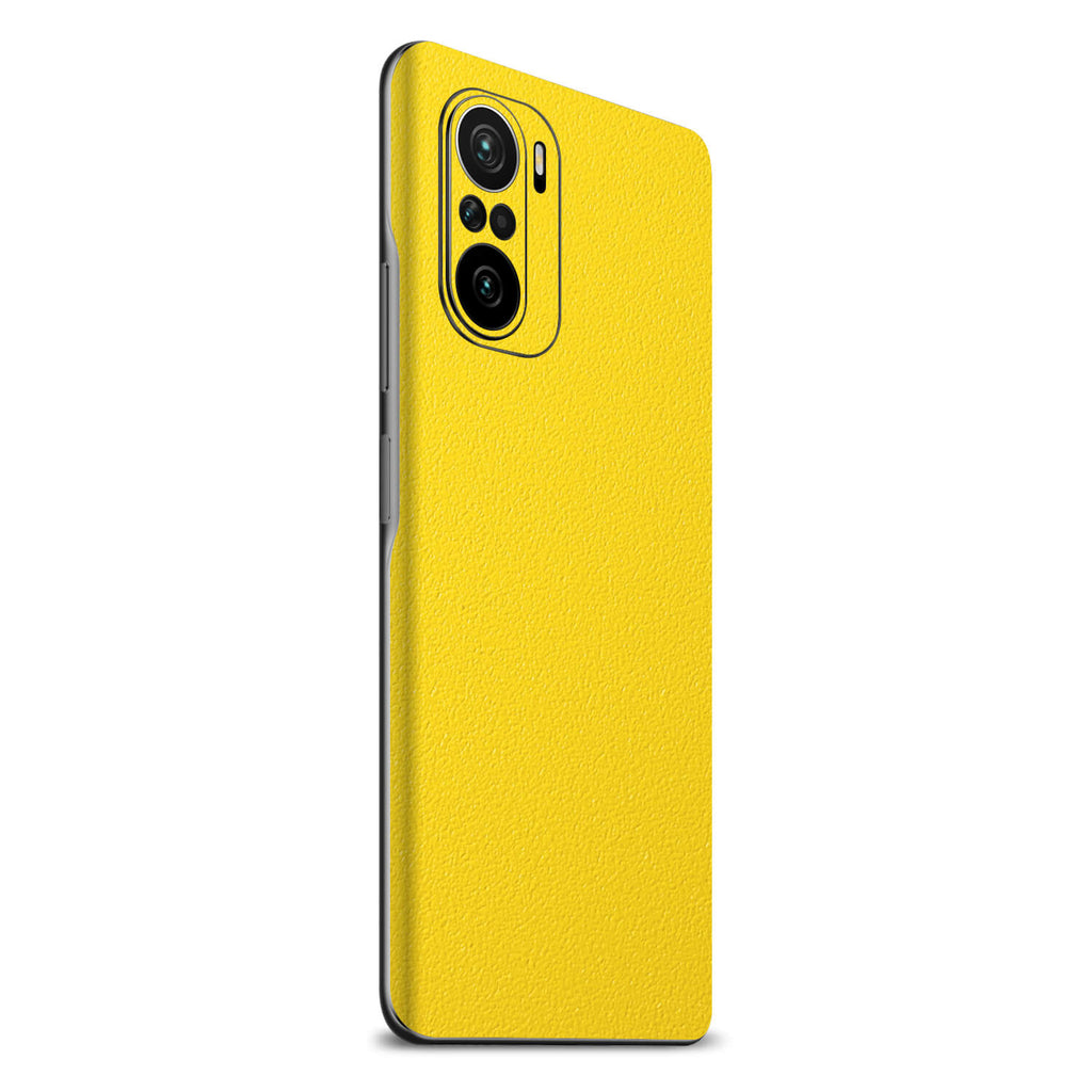 Xiaomi Pocophone F3 Textured Matt Yellow Skins