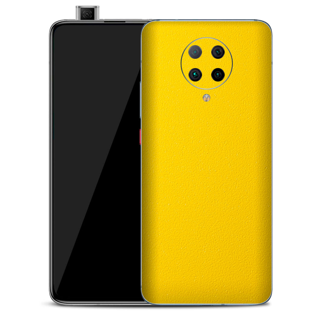 Xiaomi Pocophone F2 Pro Textured Matt Yellow Skins