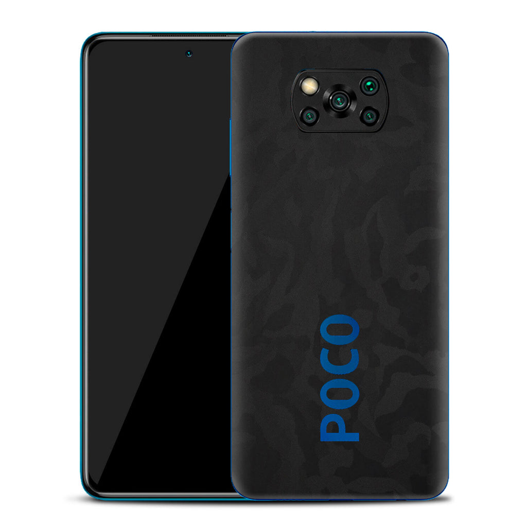 Xiaomi Pocophone X3 Black Camo Skins