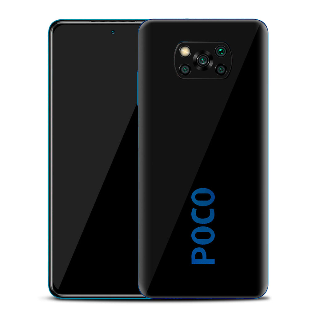 Xiaomi Pocophone X3 Black Gloss Skins