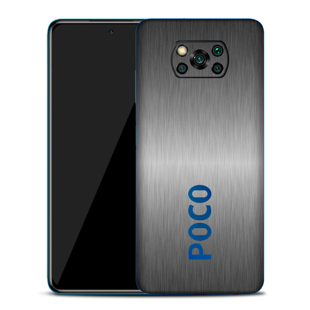 Xiaomi Pocophone X3 Brushed Titanium Skins