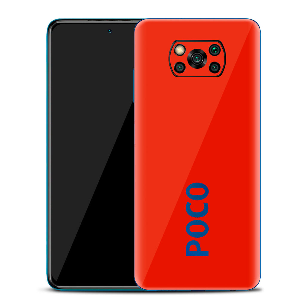 Xiaomi Pocophone X3 Dragon Red Gloss Skins