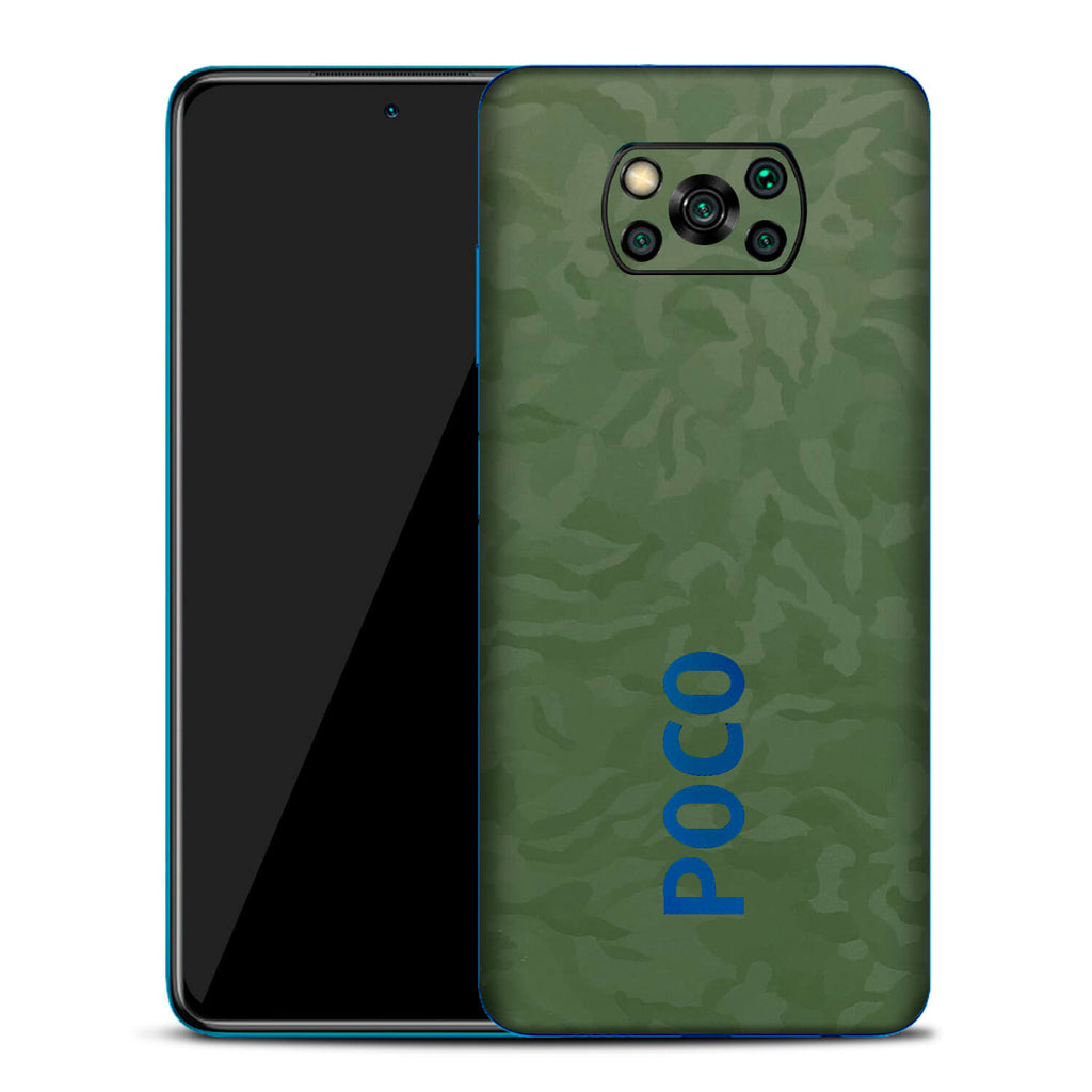 Xiaomi Pocophone X3 Green Camo Skins