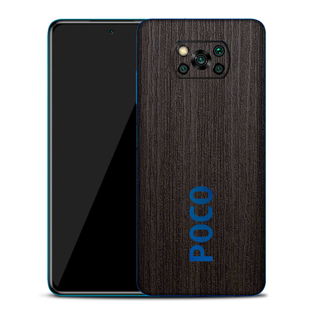 Xiaomi Pocophone X3 Silverblack Wood Skins